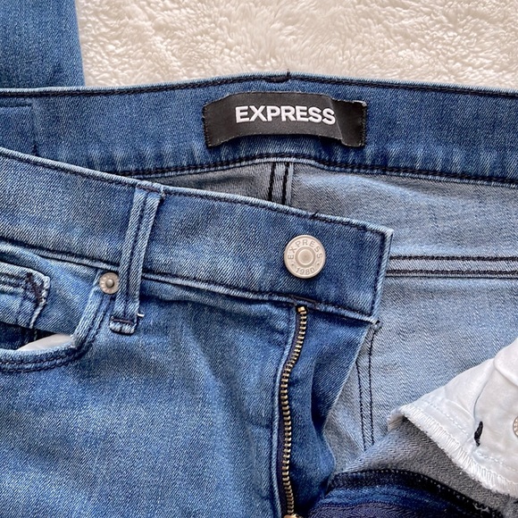 Express Cropped Jeans Mid Rise - Picture 2 of 6